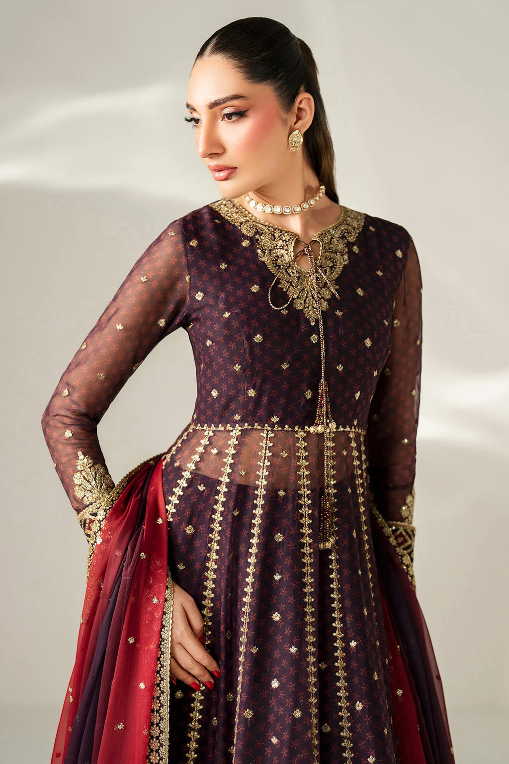 Jazmin - EMBROIDERED CHIFFON UC-3088