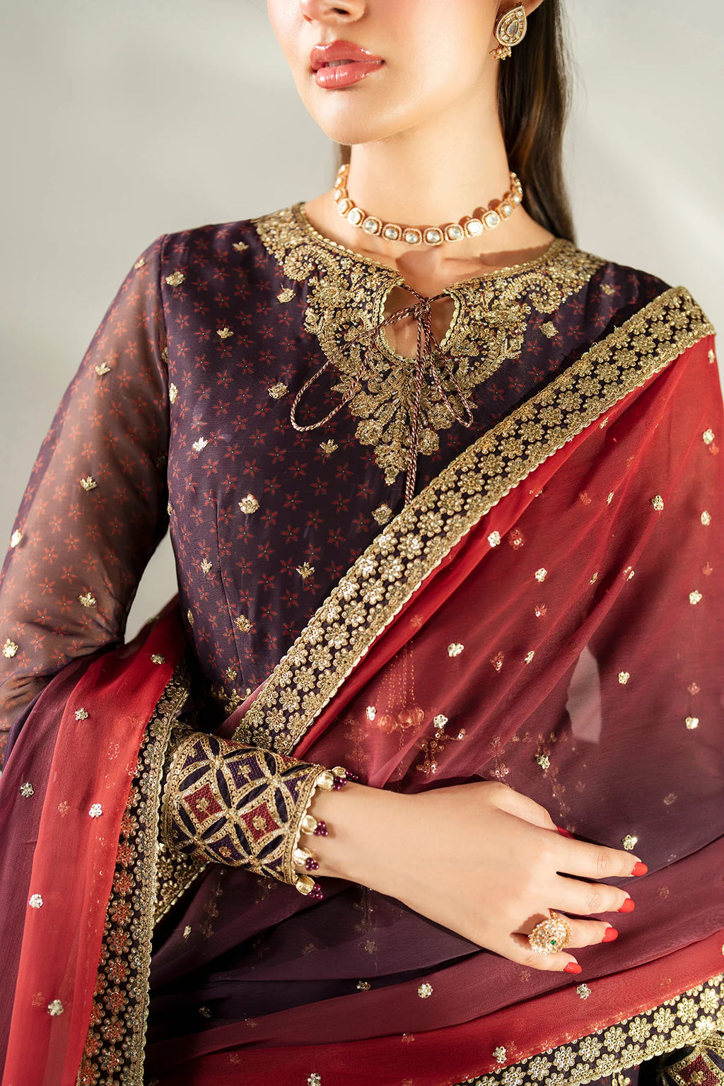 Jazmin - EMBROIDERED CHIFFON UC-3088