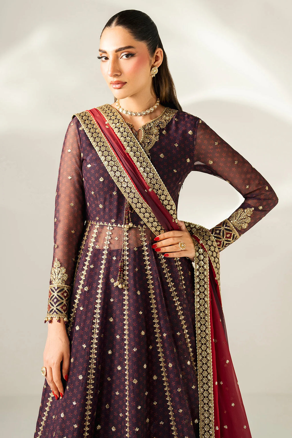 Jazmin - EMBROIDERED CHIFFON UC-3088