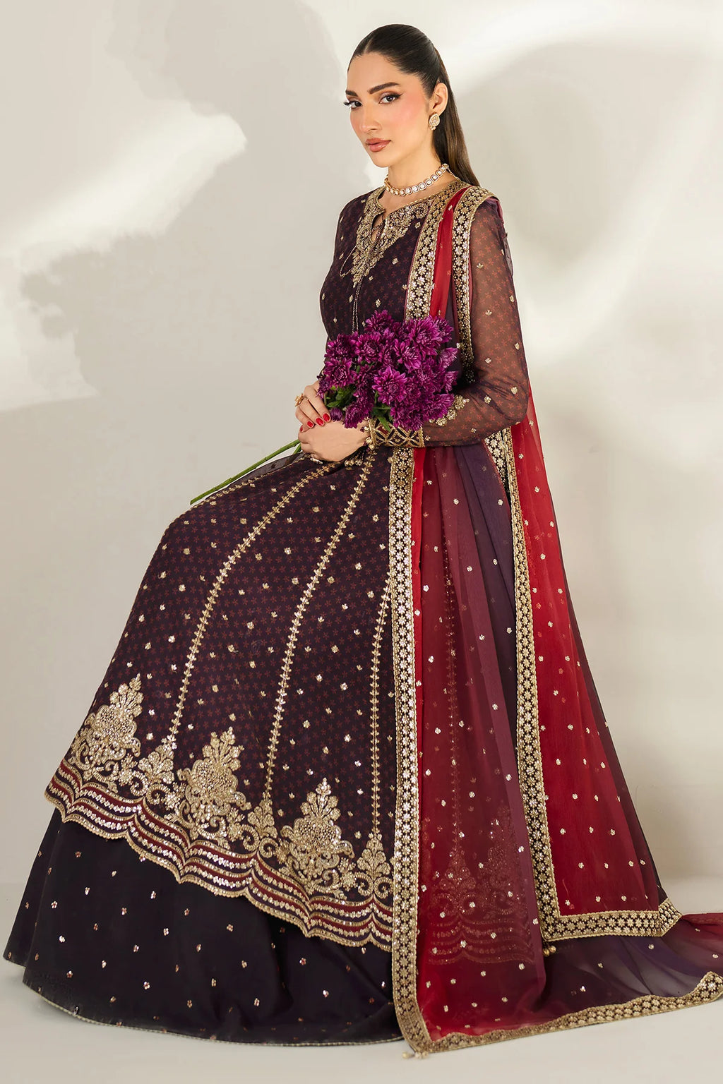 Jazmin - EMBROIDERED CHIFFON UC-3088