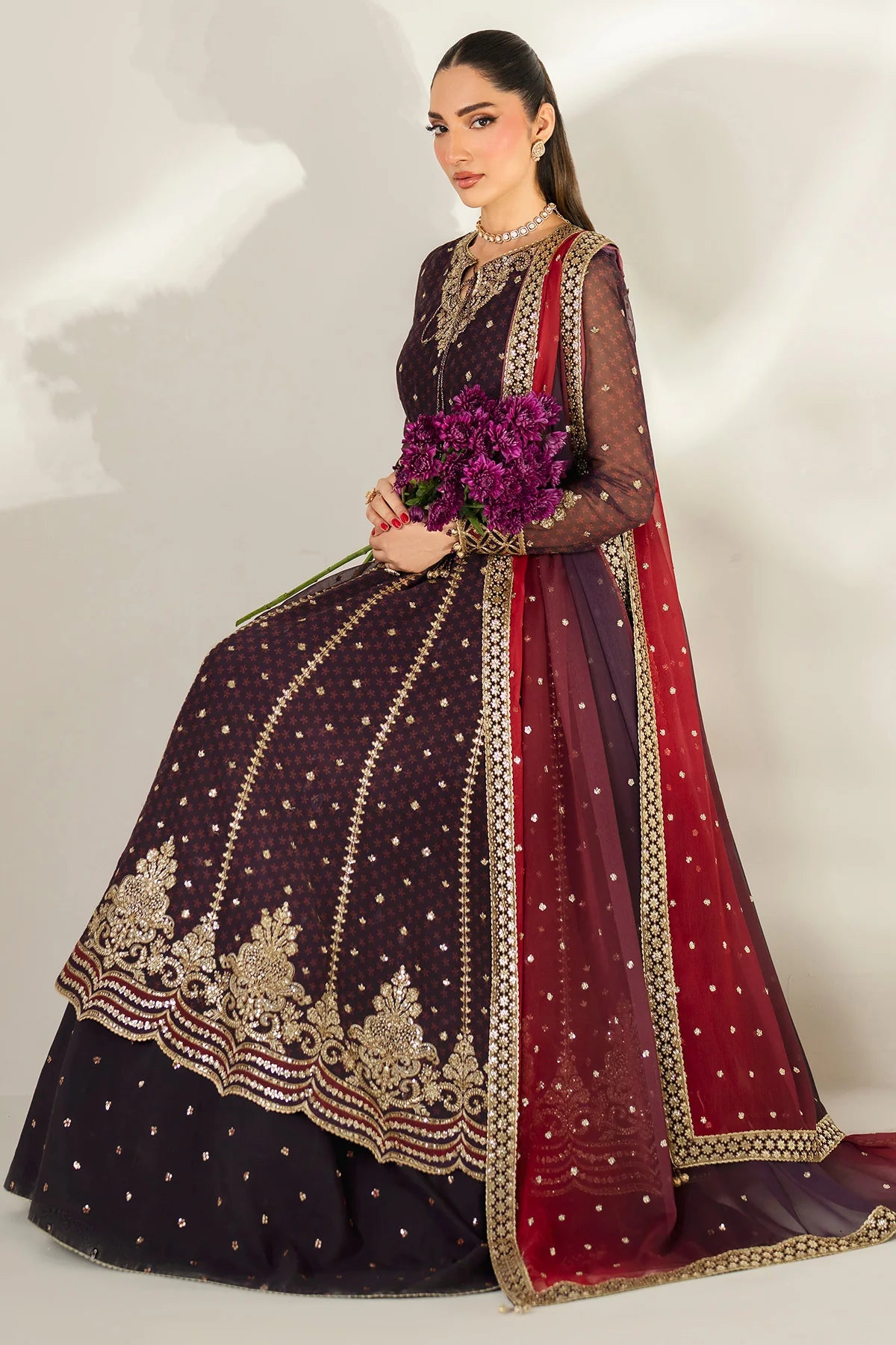 Jazmin - EMBROIDERED CHIFFON UC-3088