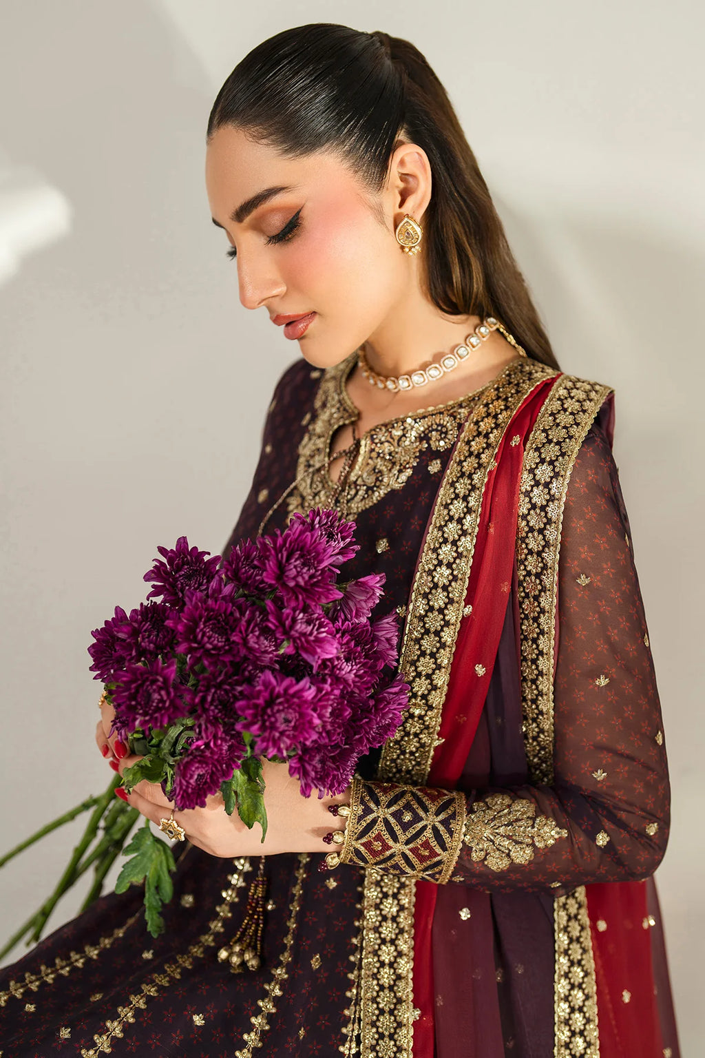 Jazmin - EMBROIDERED CHIFFON UC-3088