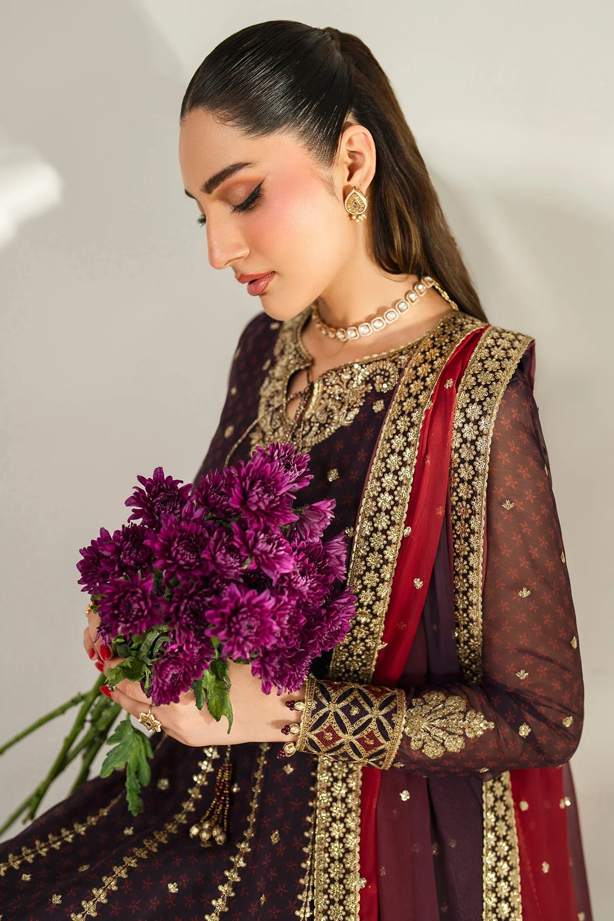 Jazmin - EMBROIDERED CHIFFON UC-3088