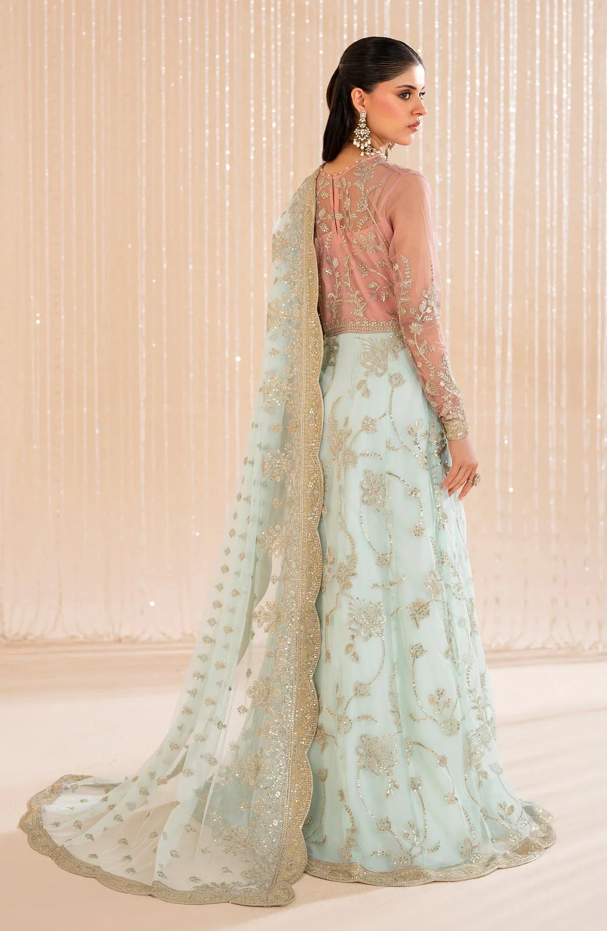 Maheer by Zarif Sequins Embroidered Net 3Pc Suit ZMU-06 ESME