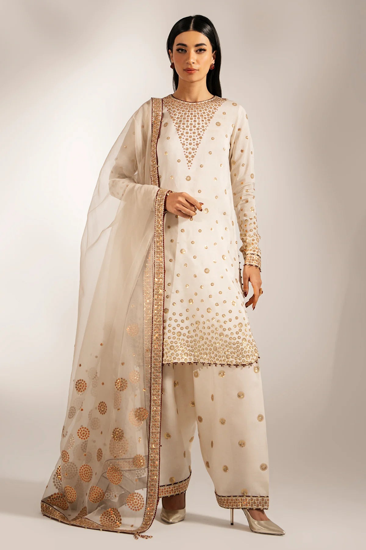 Jazmin - Embroidered Raw Silk UR-7053