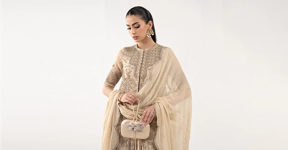 Maria.B. - Embroidered Organza Suit
