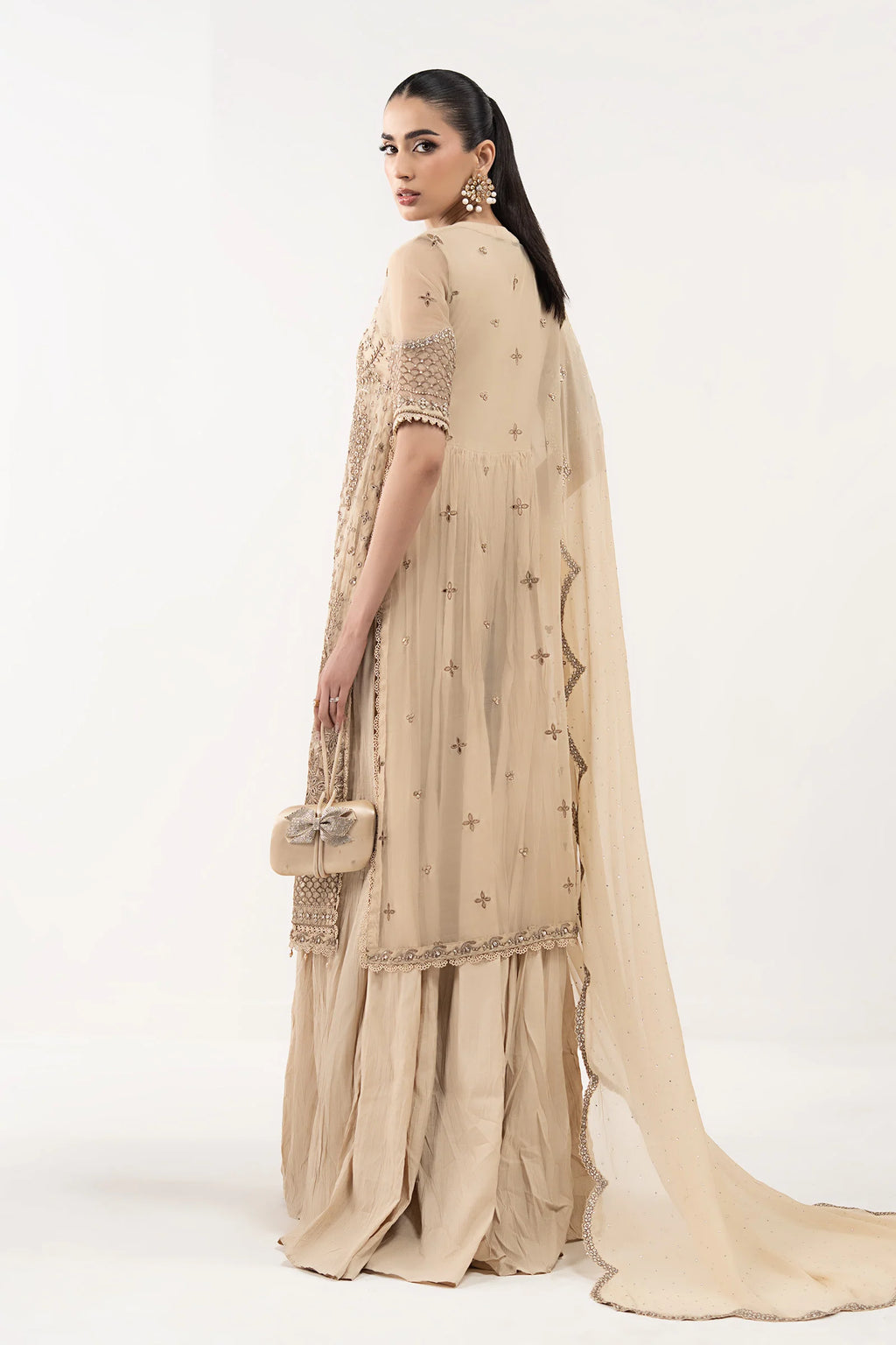 Maria.B. - Embroidered Organza Suit