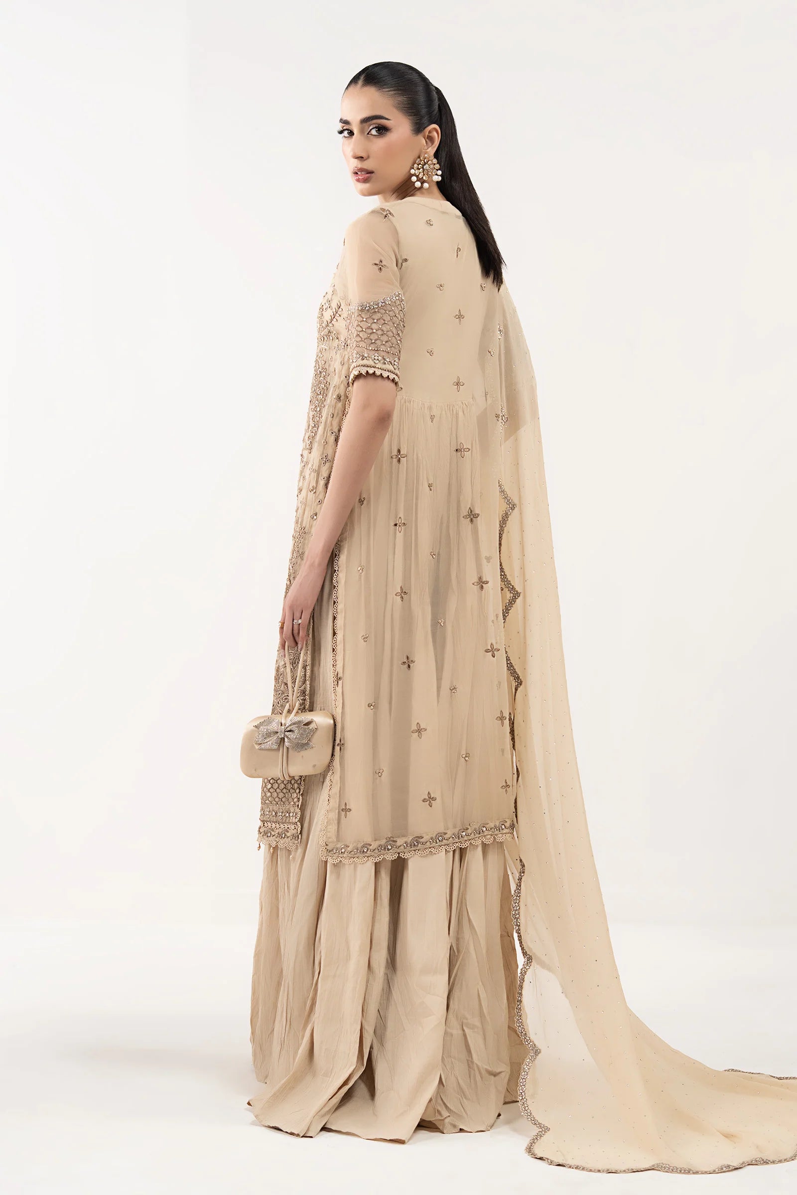 Maria.B. - Embroidered Organza Suit