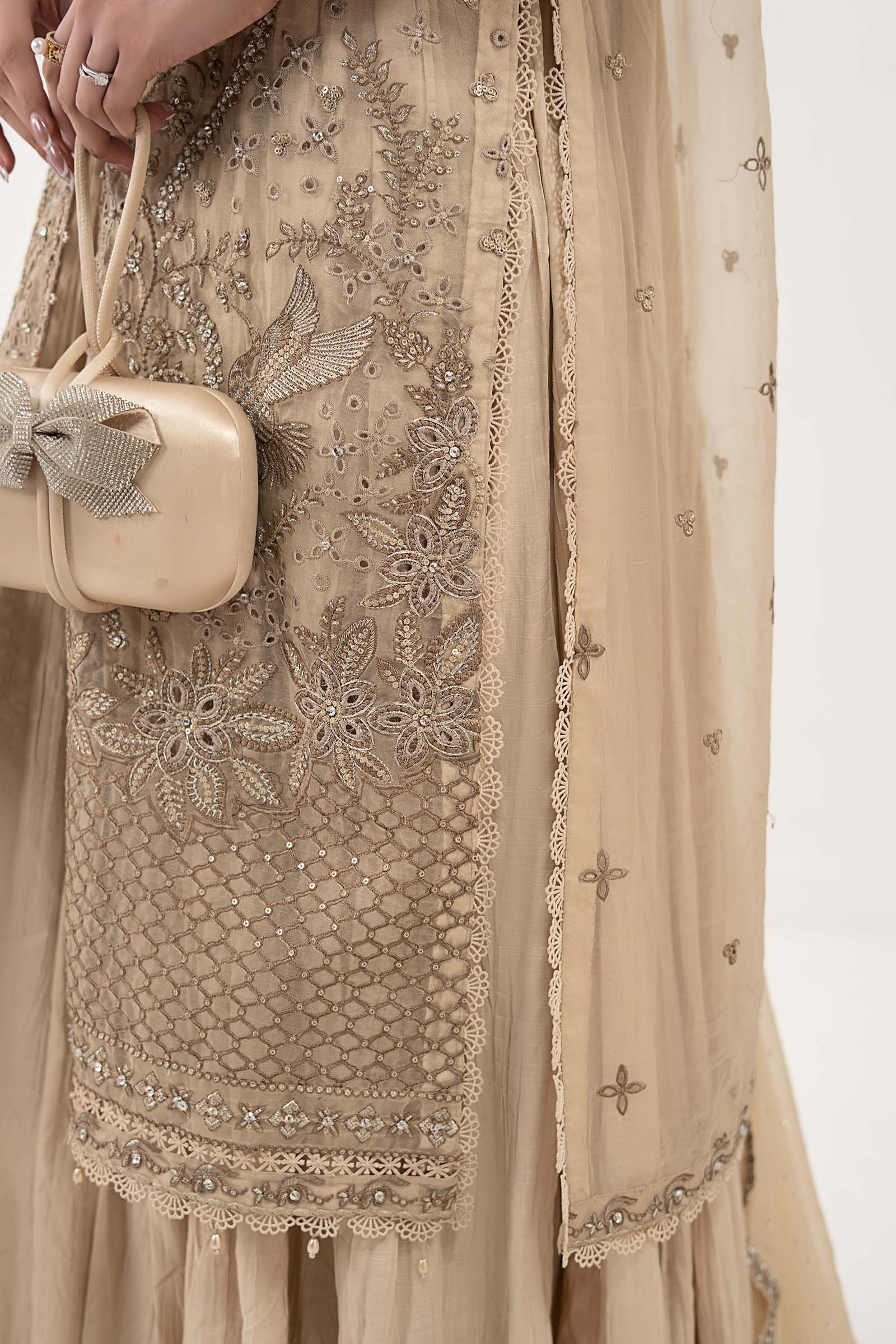 Maria.B. - Embroidered Organza Suit