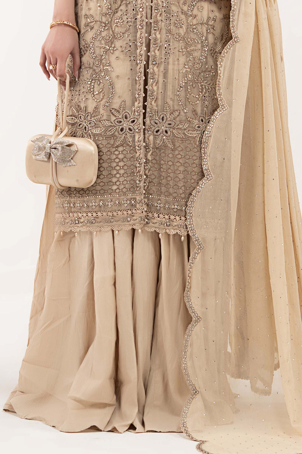 Maria.B. - Embroidered Organza Suit