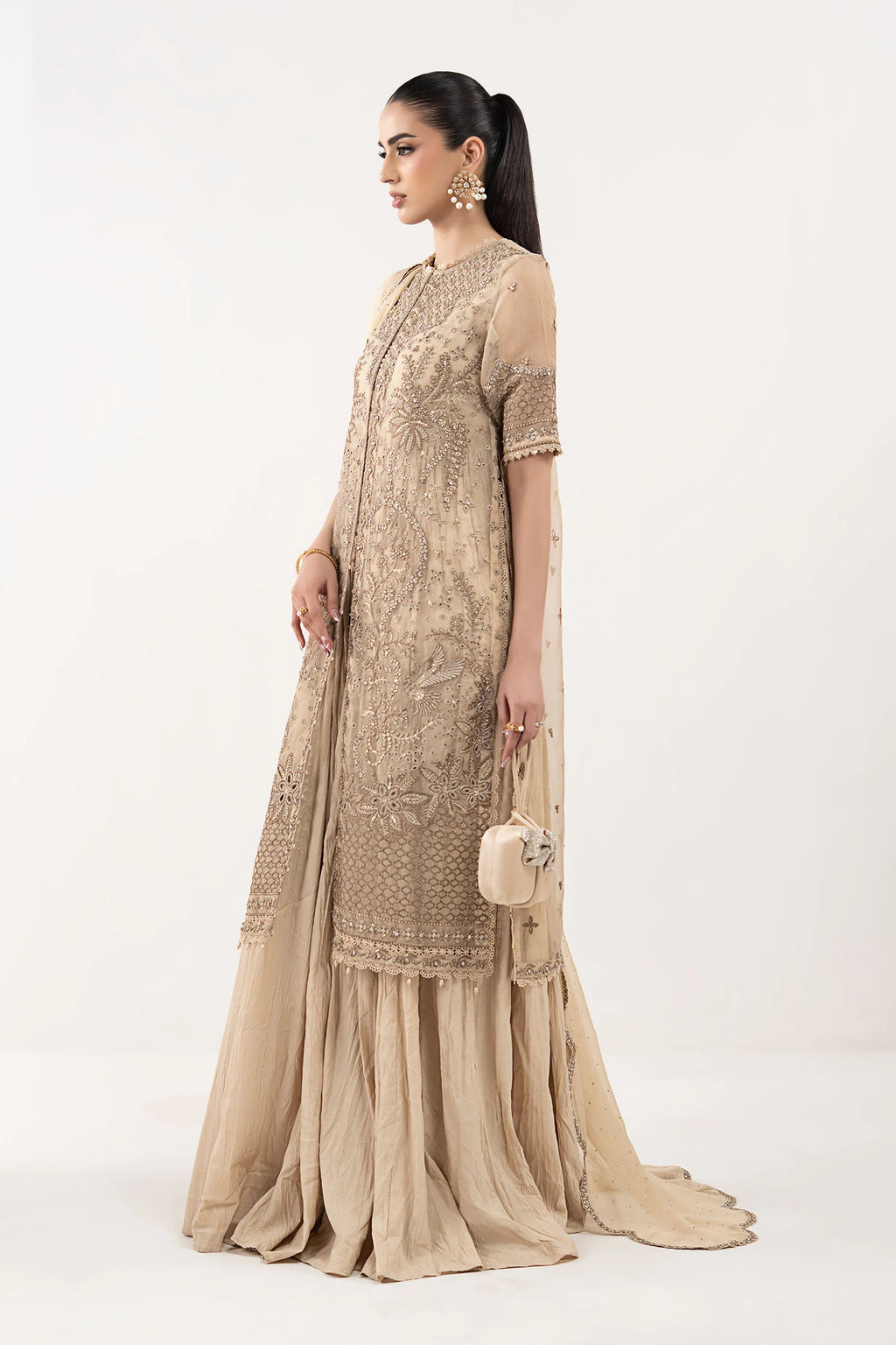 Maria.B. - Embroidered Organza Suit