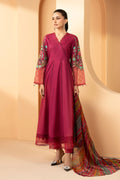 Maria.B. - 3 Piece Embroidered Dobby Lawn Suit (DW-SS21-09R1-Shocking Pink) - Mirha Collections