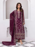 "Mirha Collections Gulaal Étincelle luxury embroidered stitched three-piece suit. Full-length front view featuring tailored shirt, embellished dupatta, and trousers."