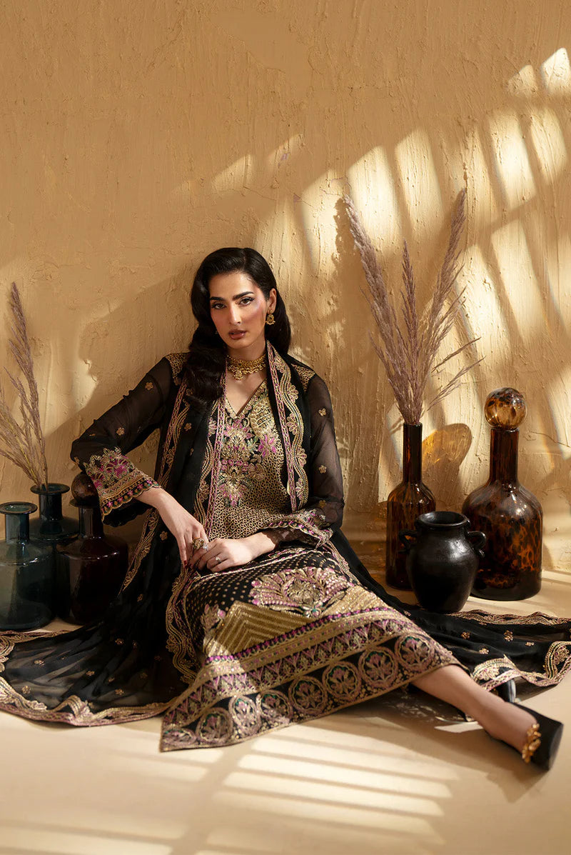 Maryum N Maria - 3 Piece Embroiderd Chiffon MERNEITH
