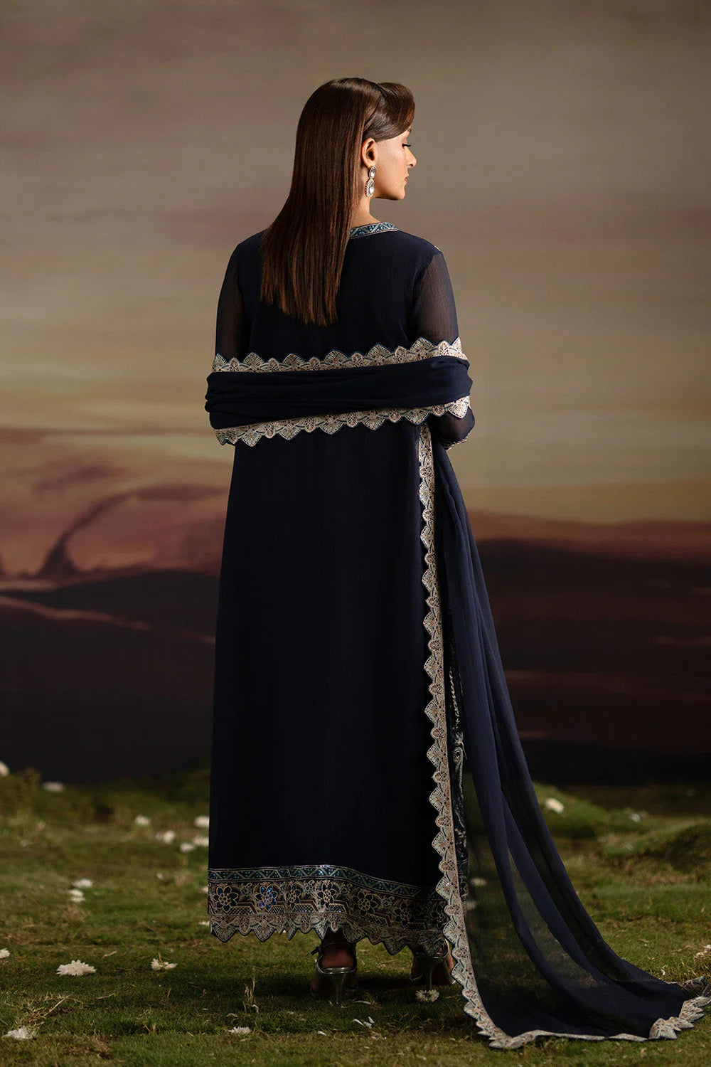 Maryum N Maria - 3-Piece-Embroiderd-Chiffon INDU