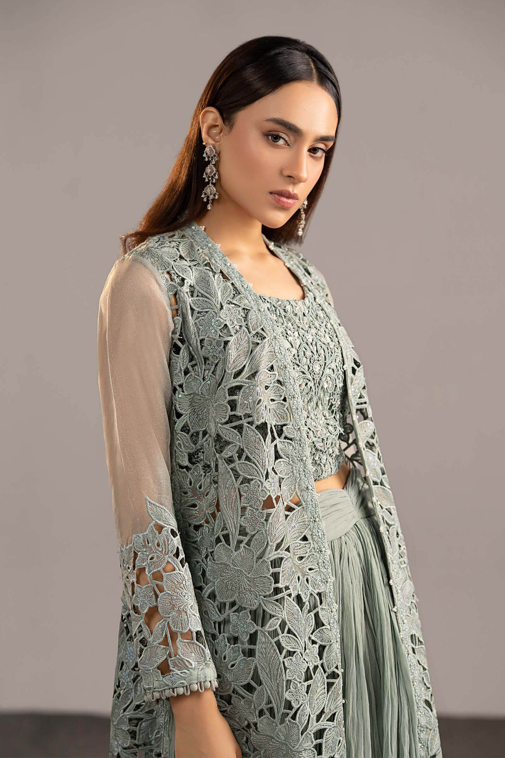 Maria.B. - Embroidered Zari Organza Suit