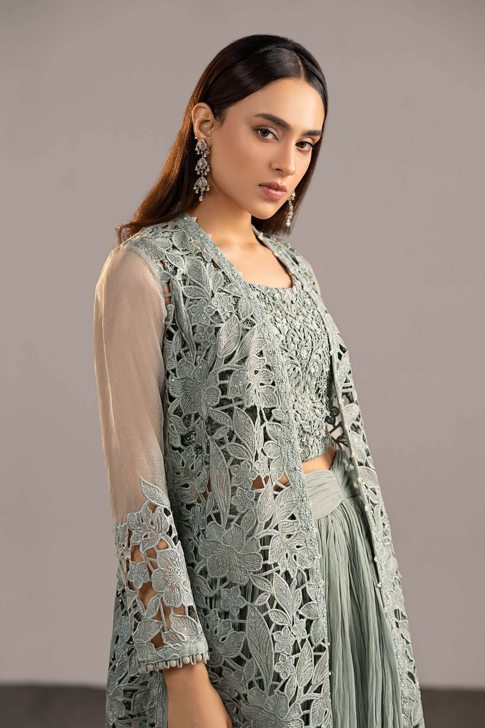 Maria.B. - Embroidered Zari Organza Suit