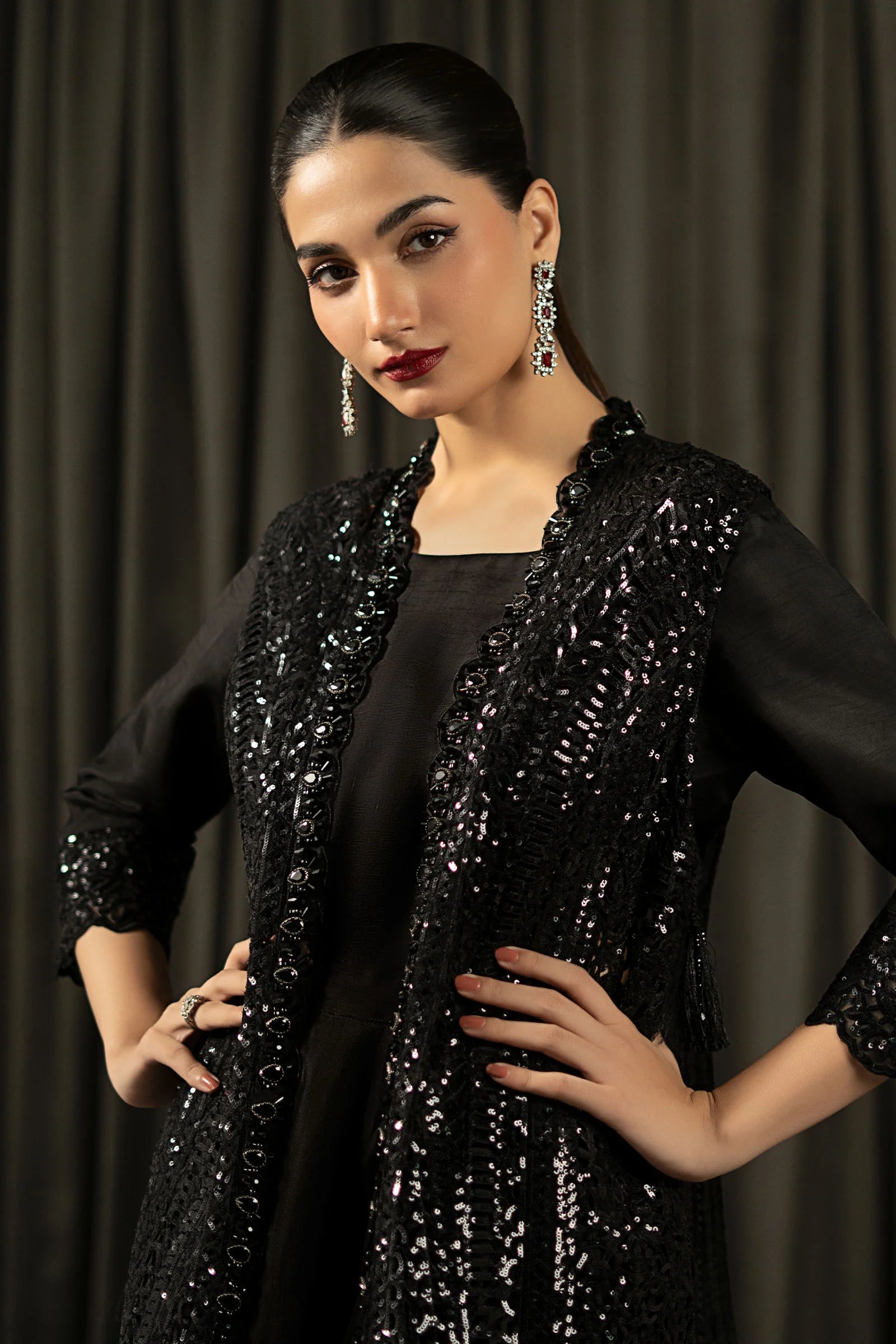Maria.B. - 3 Piece Embroidered Organza Suit