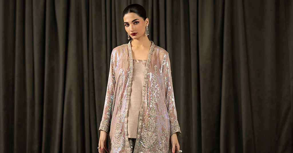 Maria.B. - 3 Piece Embroidered Bamberg Chiffon Suit