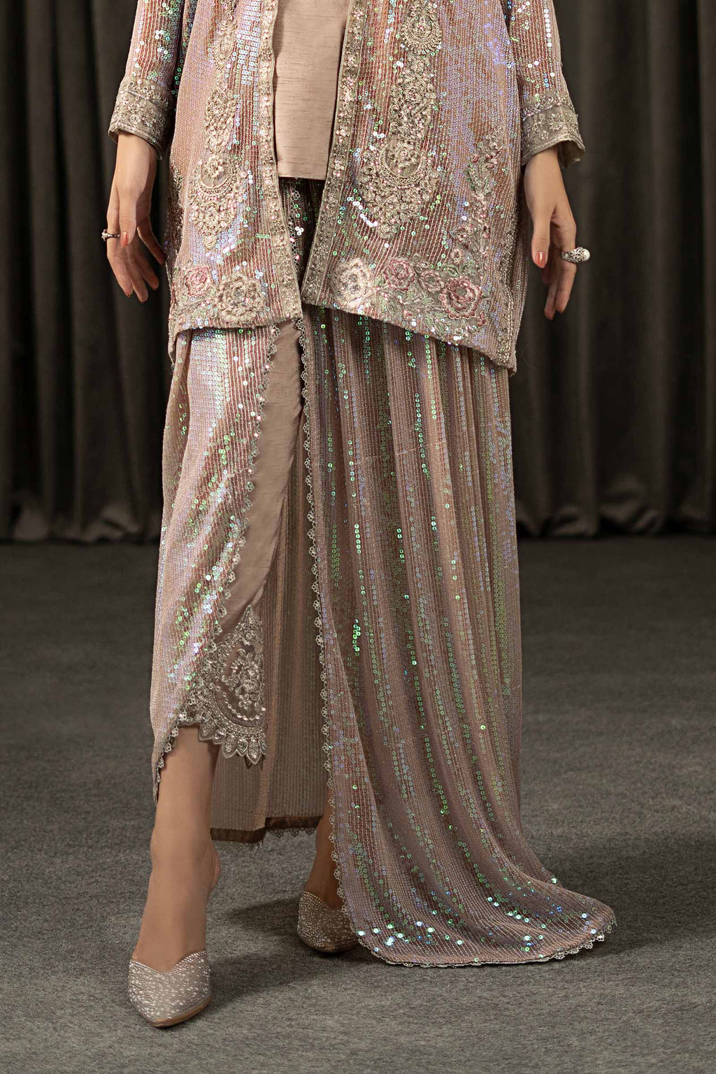 Maria.B. - 3 Piece Embroidered Bamberg Chiffon Suit