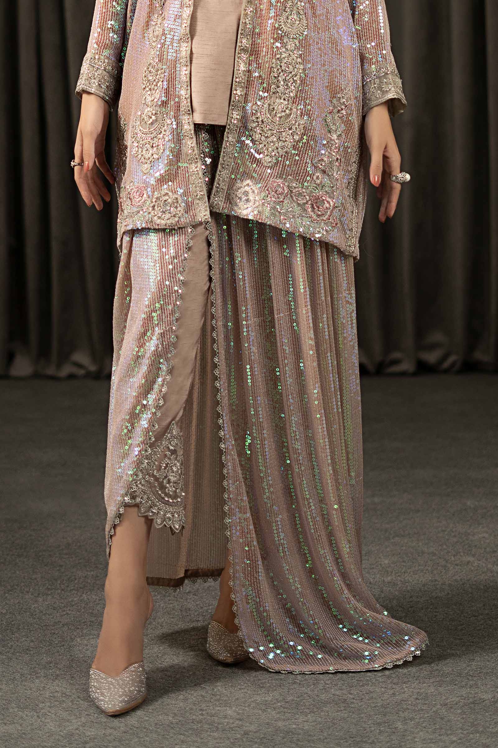 Maria.B. - 3 Piece Embroidered Bamberg Chiffon Suit