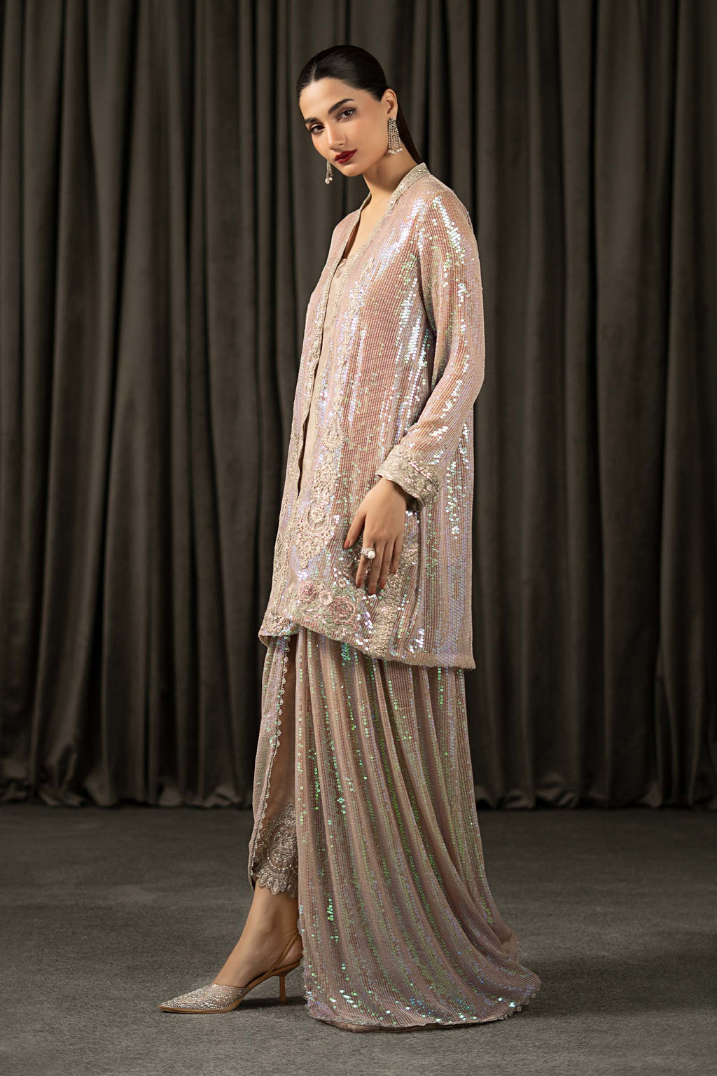 Maria.B. - 3 Piece Embroidered Bamberg Chiffon Suit