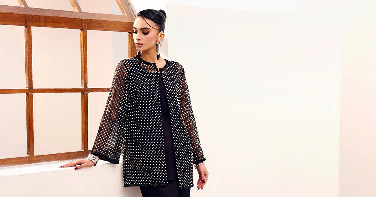 Maria.B. - 3 Piece Embroidered Organza Suit