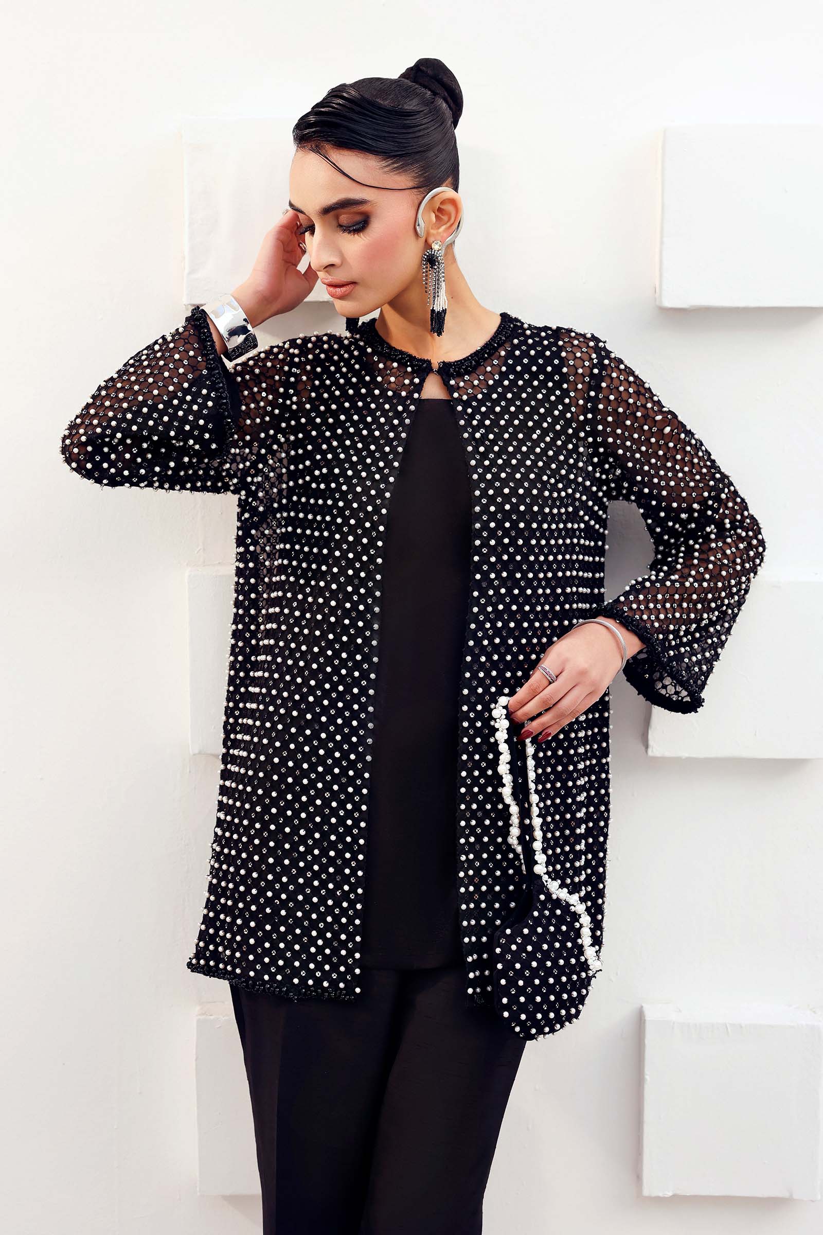 Maria.B. - Embroidered Organza Suit