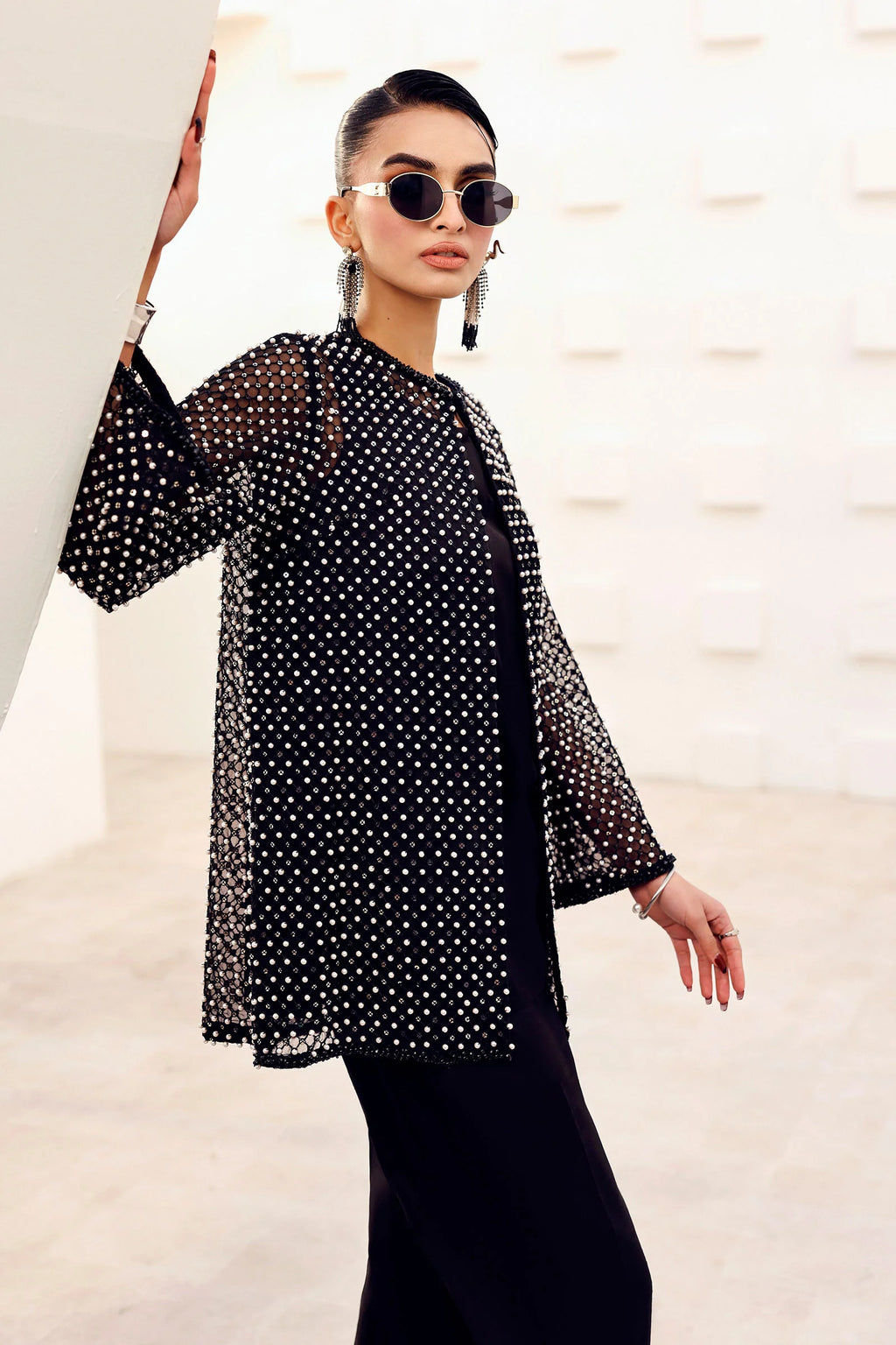 Maria.B. - Embroidered Organza Suit