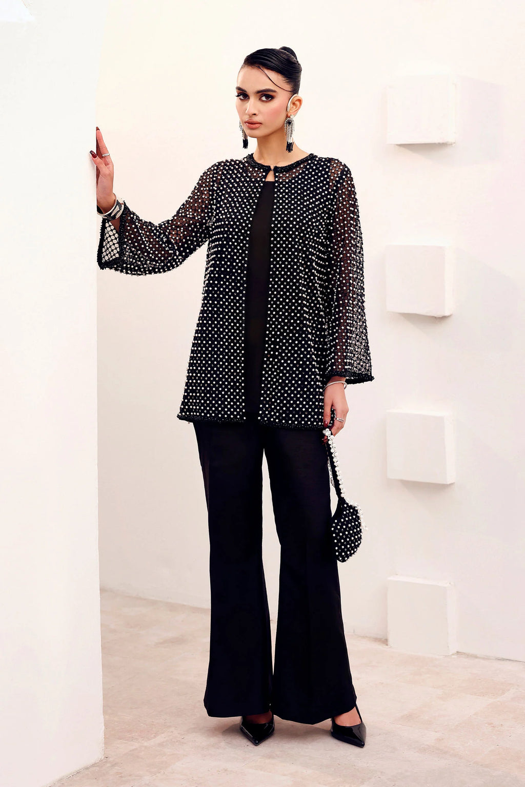 Maria.B. - Embroidered Organza Suit