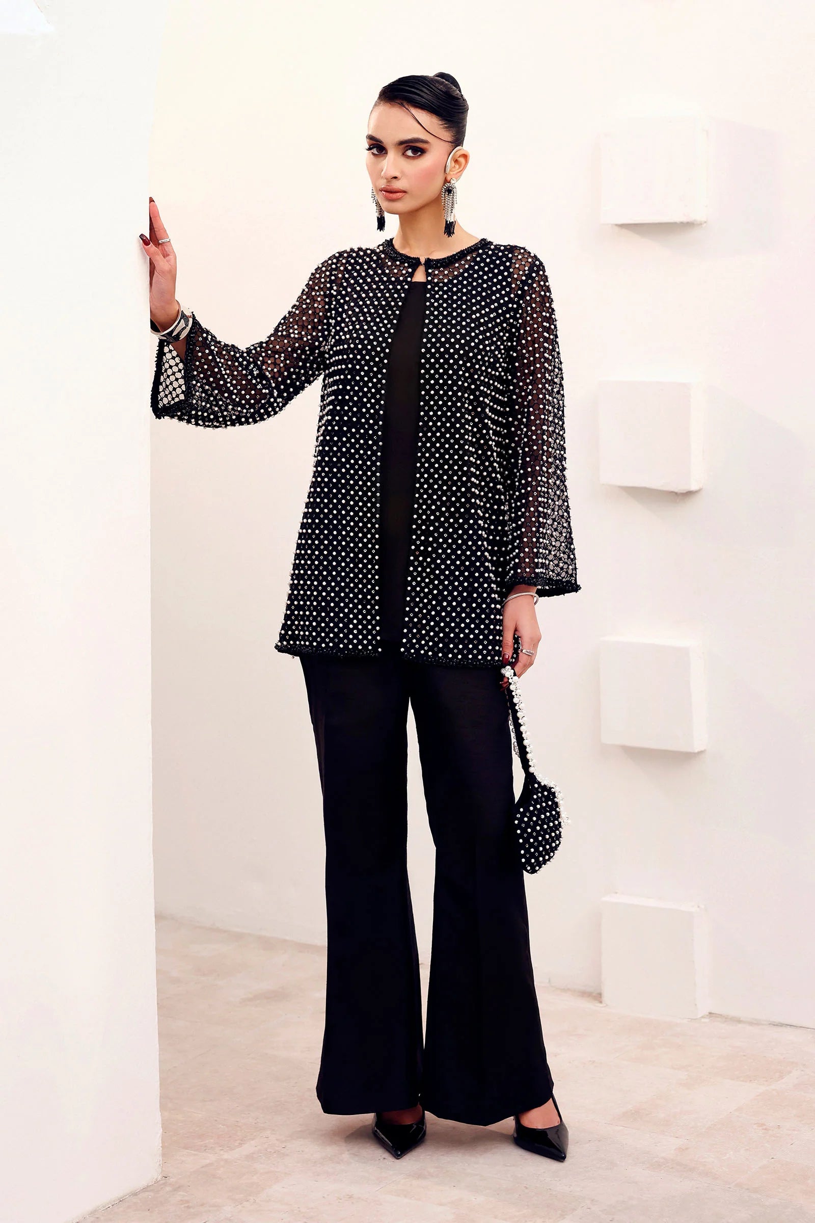 Maria.B. - Embroidered Organza Suit