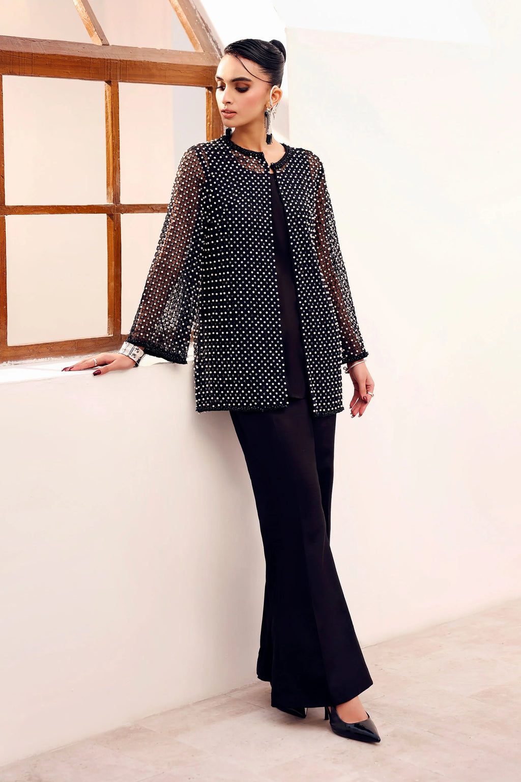 Maria.B. - 3 Piece Embroidered Organza Suit