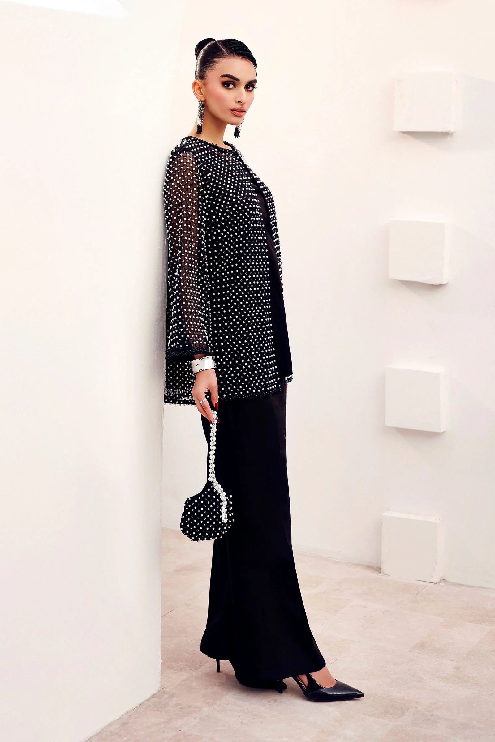 Maria.B. - Embroidered Organza Suit