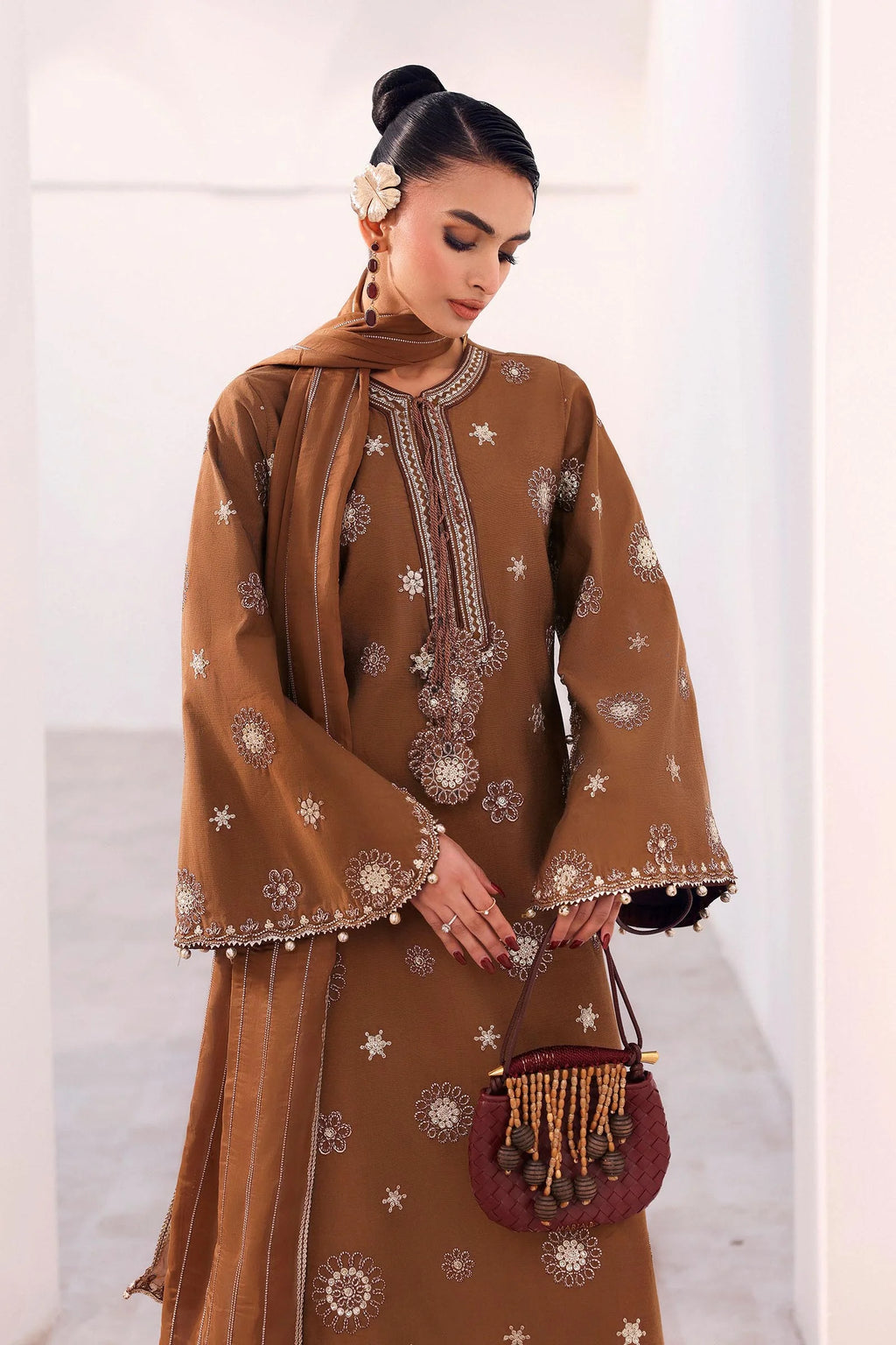 Maria.B. - Embroidered Tissue Staple Suit