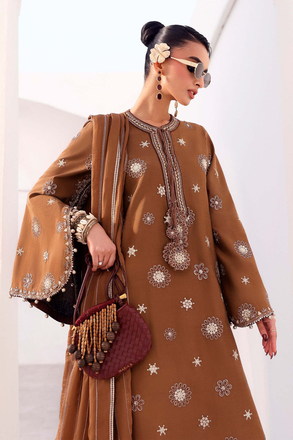 Maria.B. - Embroidered Tissue Staple Suit