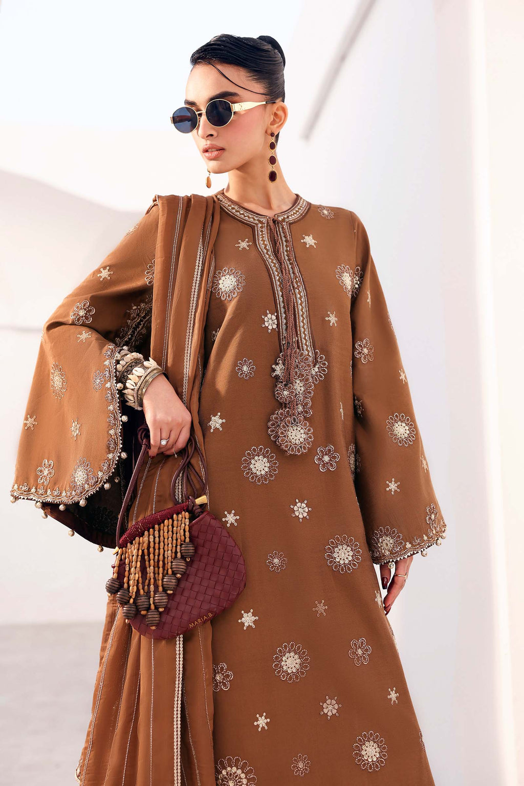 Maria.B. - Embroidered Tissue Staple Suit