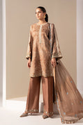 Maria.B. - 3 Piece Embroidered Silk Suit