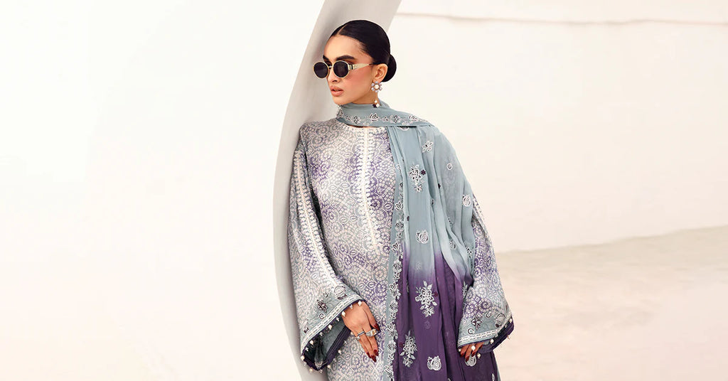 Maria.B. - Embroidered Silk Suit