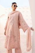 Maria.B. - 3 Piece Embroidered Raw Silk Suit