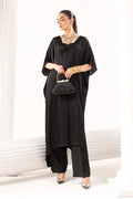 Maria.B. - 3 Piece Embroidered Satin Silk Suit