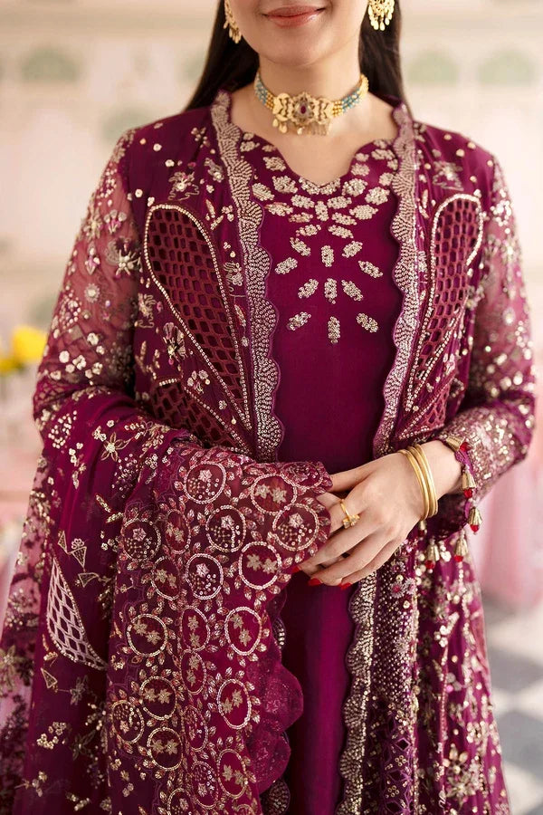 "Close-up of exquisite hand-worked embellishments, sequence highlights, and rich threadwork embroidery on Nureh NL-97 Nur shirt."