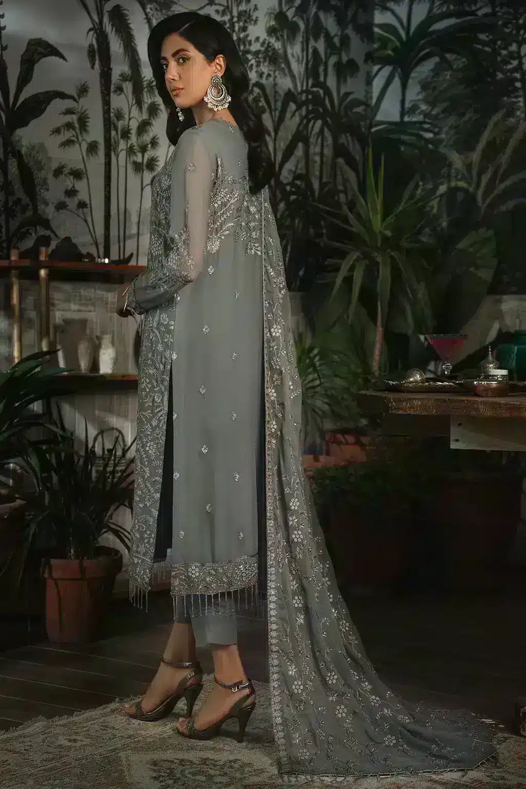 Zarif | LA ROSELLA Formals | ZLR 07 NOIR - Mirha Collections