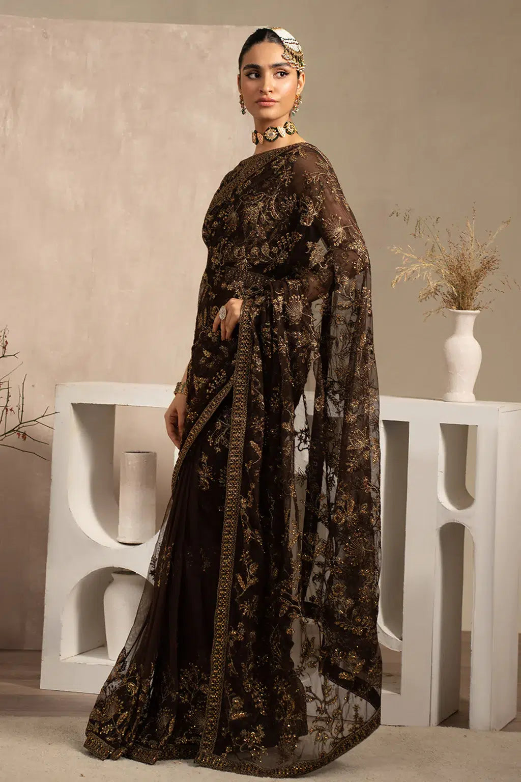 Zarif | Naqsh Festive Formals 23 | ZRN 01 SIYAH - Mirha Collections