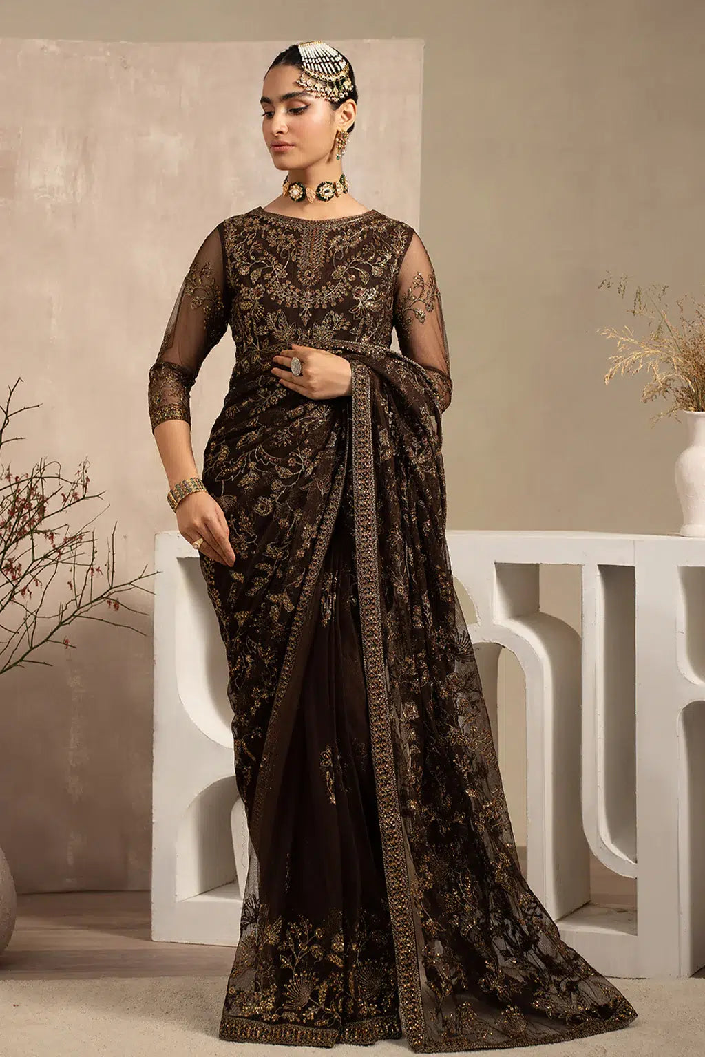 Zarif | Naqsh Festive Formals 23 | ZRN 01 SIYAH - Mirha Collections