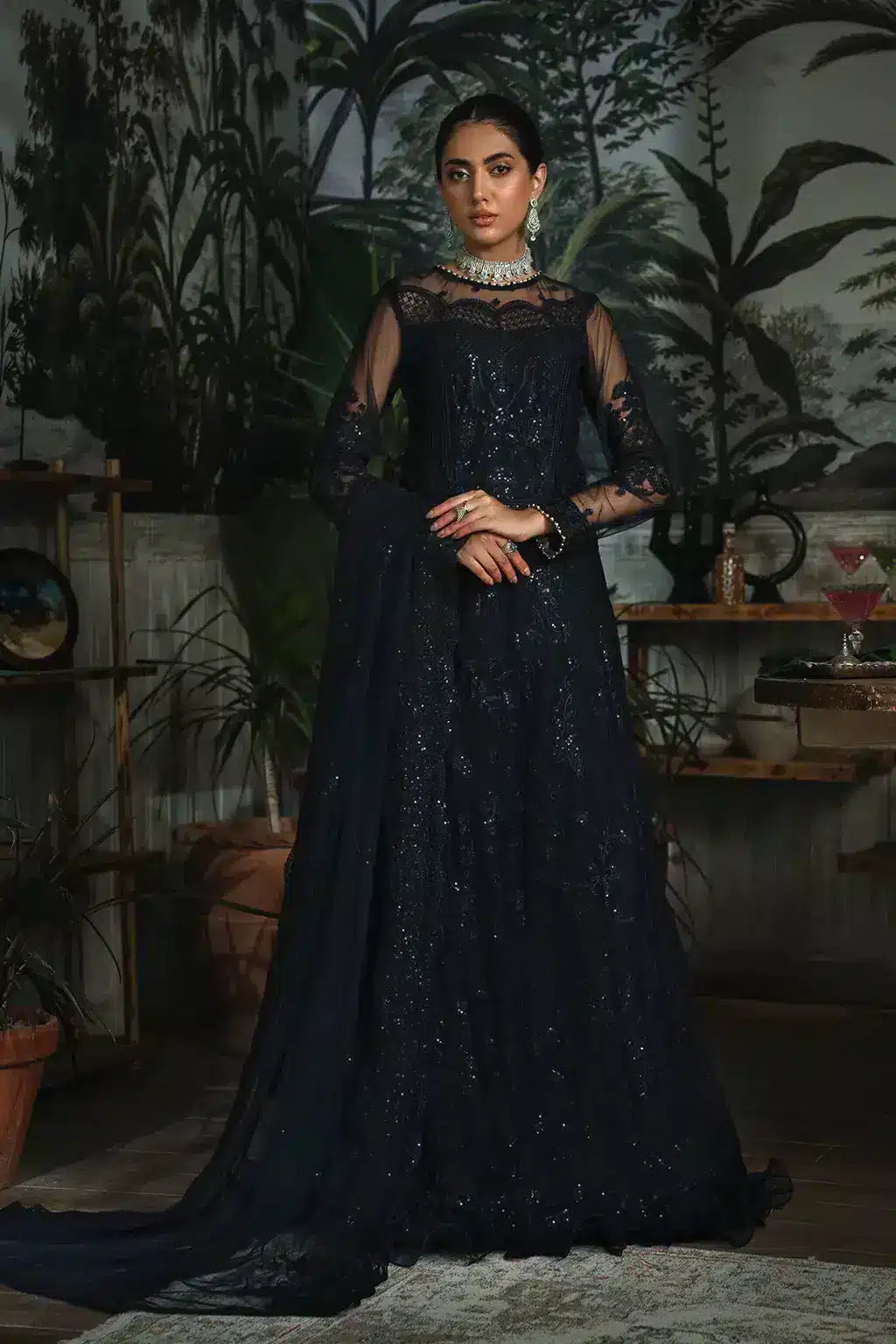 Zarif | LA ROSELLA Formals | ZLR 08 STARRY - Mirha Collections