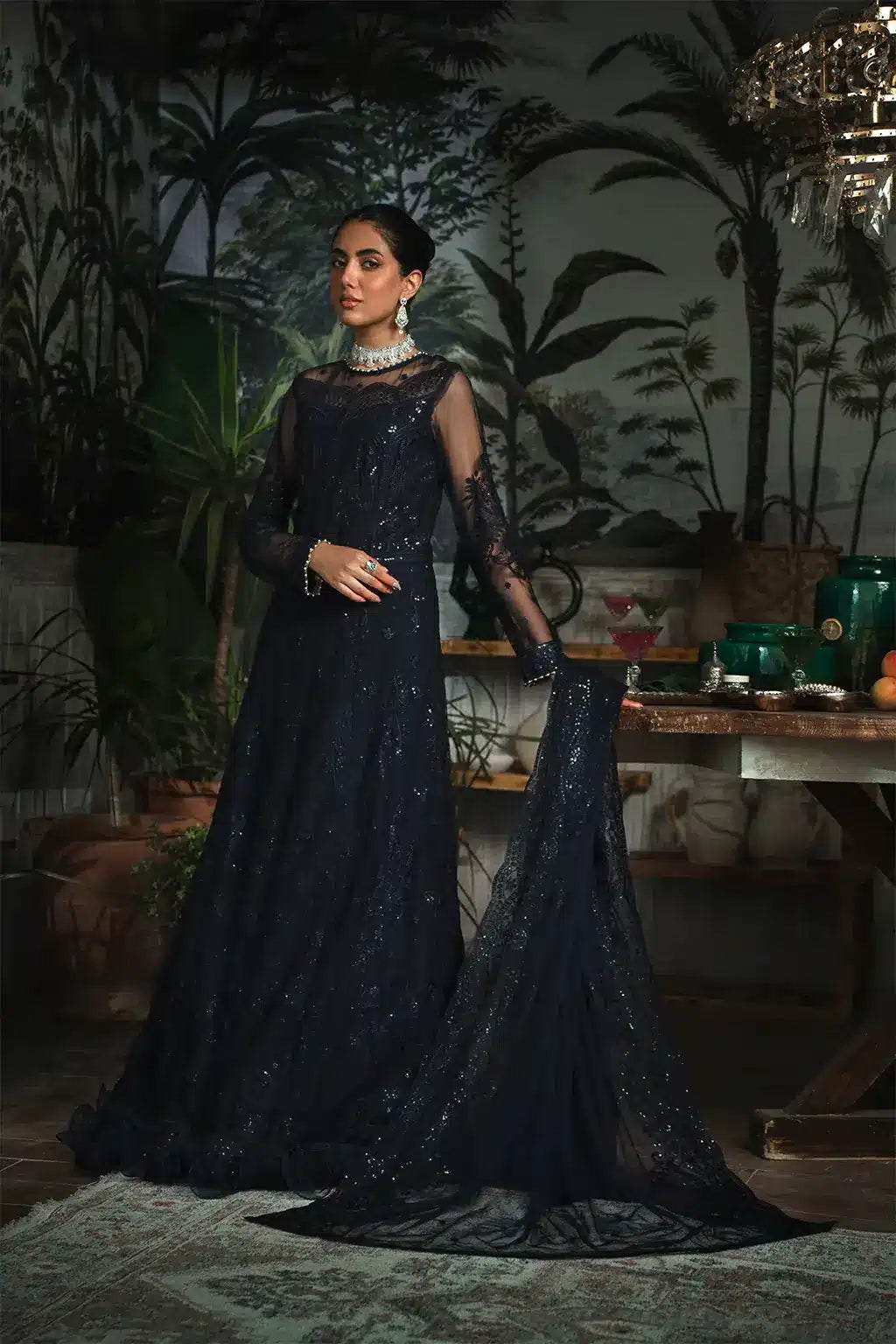 Zarif | LA ROSELLA Formals | ZLR 08 STARRY - Mirha Collections