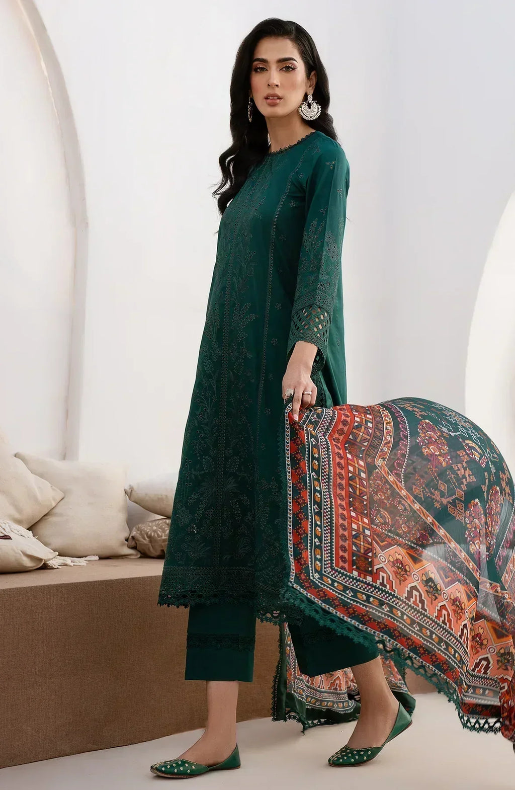 Zarif | Eid Lawn 24| ZL 01 MAPLE - Mirha Collections