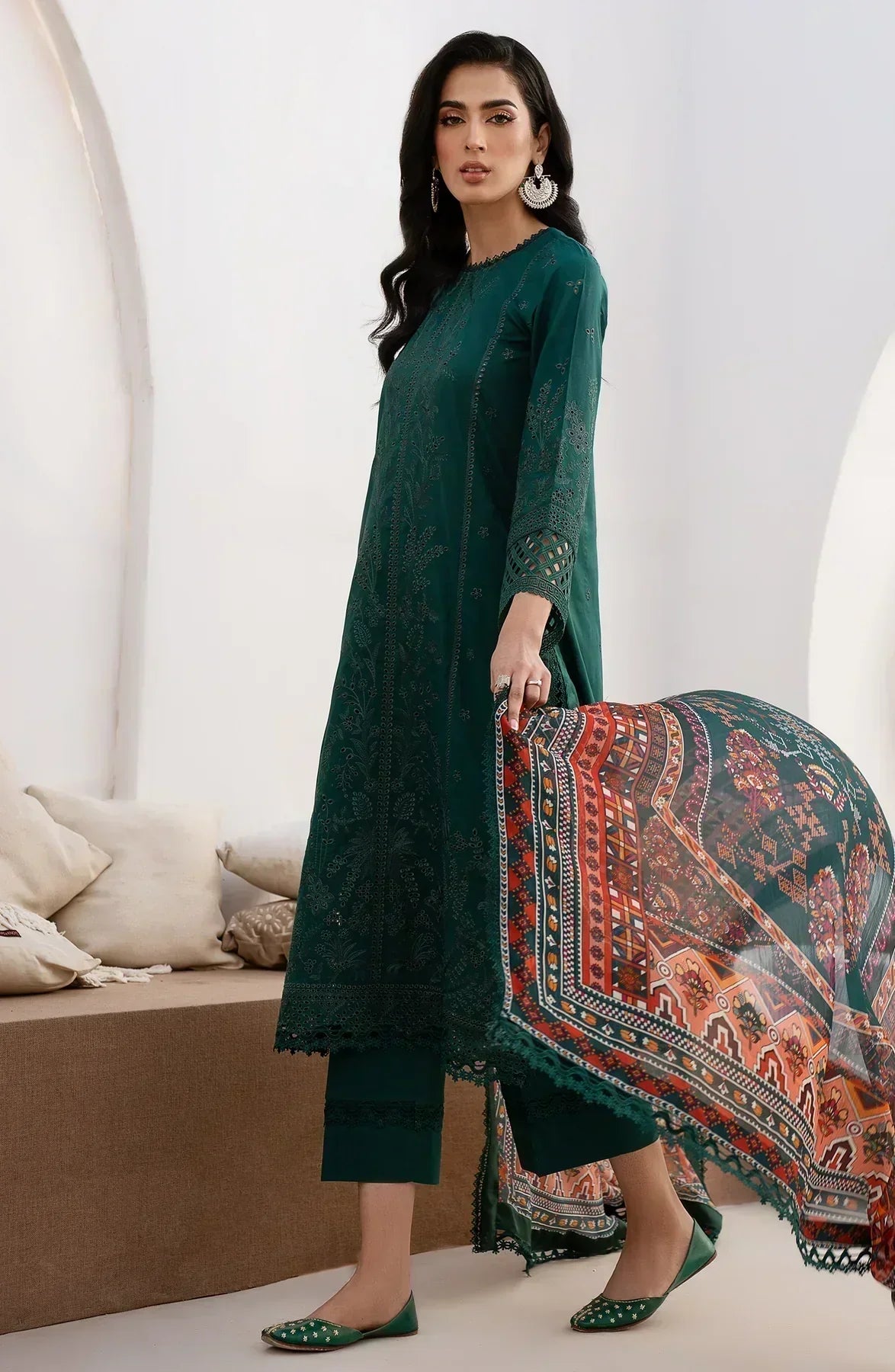 Zarif | Eid Lawn 24| ZL 01 MAPLE - Mirha Collections