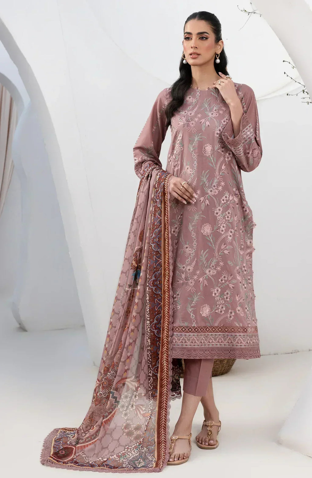 Zarif | Eid Lawn 24| ZL 05 FLORINA - Mirha Collections