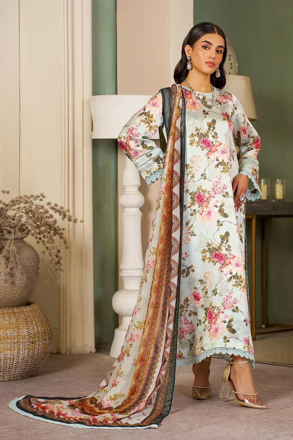 Zarif | Prints 24 | ZSP 02 AQUA - Mirha Collections